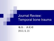 Management of Temporal Bone Trauma Craniomaxillofacial trauma ...