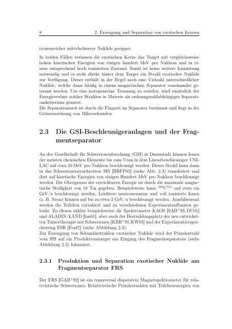 Erste isochrone Massenmessung kurzlebiger Nuklide am ...