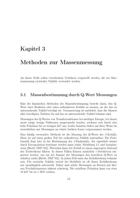 Erste isochrone Massenmessung kurzlebiger Nuklide am ...