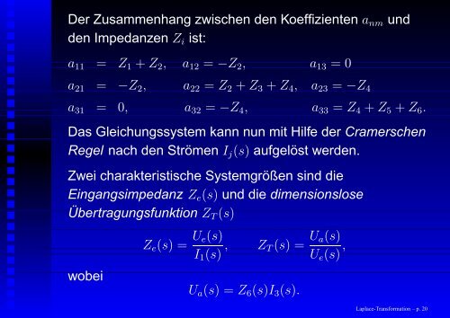 Die Laplace-Transformation und ihre Anwendung in der ... - GSI