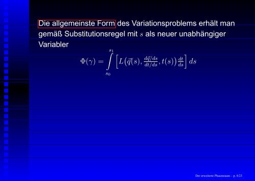 Der „erweiterte Phasenraum“ und seine Anwendungen - GSI