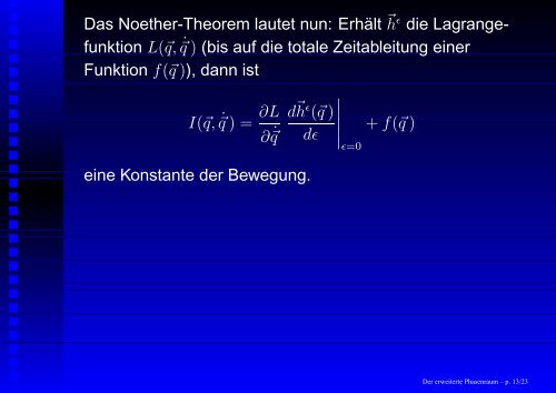 Der „erweiterte Phasenraum“ und seine Anwendungen - GSI