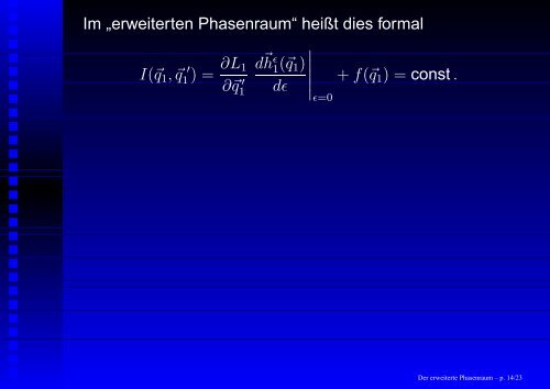 Der „erweiterte Phasenraum“ und seine Anwendungen - GSI