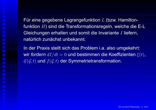 Der „erweiterte Phasenraum“ und seine Anwendungen - GSI