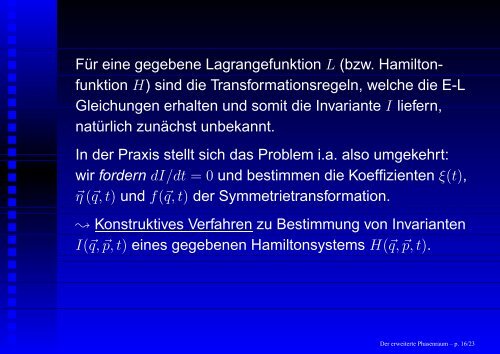 Der „erweiterte Phasenraum“ und seine Anwendungen - GSI