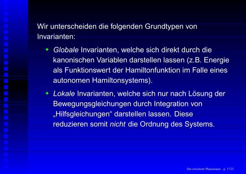 Der „erweiterte Phasenraum“ und seine Anwendungen - GSI