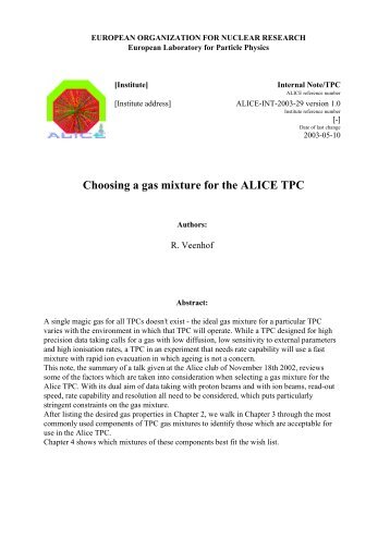 Choosing a gas mixture for the ALICE TPC