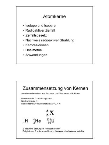 Einführung in die Kernphysik