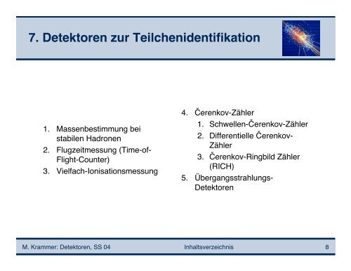 Detektoren in der Hochenergiephysik