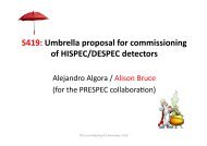 PRESPEC Umbrella proposal - GSI