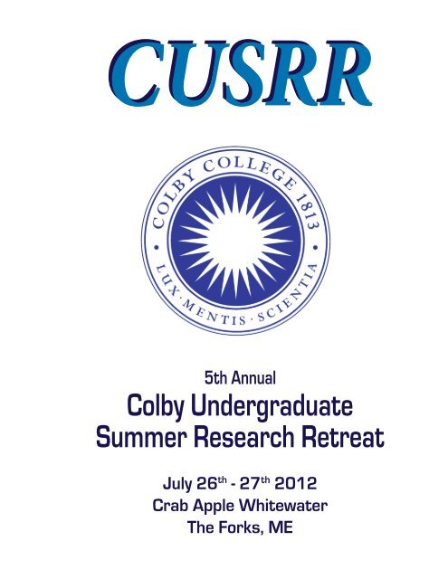 cusrr - The Colby College Community Web — a web publishing ...