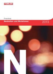 Preisliste Neuheiten und Mutationen - Tobler Haustechnik AG