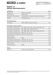 Rubrik 11 SATAG Wärmepumpen - Tobler Haustechnik AG