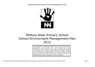 MWPS School Environment Management Plan 2012 - Mildura West ...