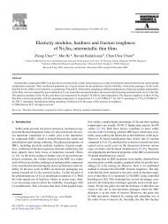 Elasticity modulus, hardness and fracture toughness of Ni3Sn4 ...