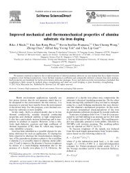 Improved mechanical and thermomechanical properties of alumina ...