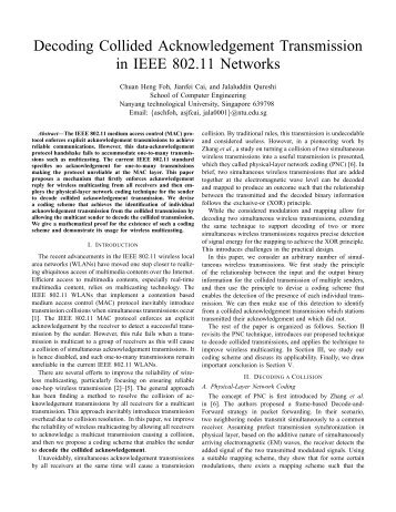 Decoding Collided Acknowledgement Transmission in IEEE 802.11 ...