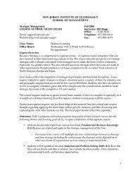 MGMT - Njit - New Jersey Institute of Technology