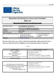 ERASMUS INTENSIVE LANGUAGE COURSES