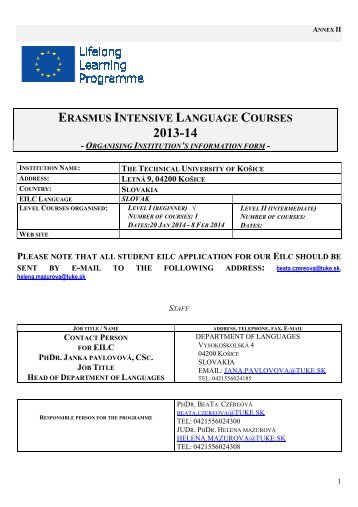 ERASMUS INTENSIVE LANGUAGE COURSES