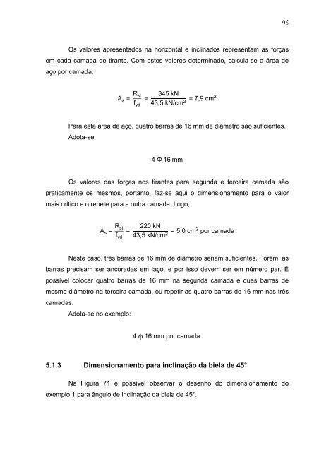 Blocos de concreto sobre estacas posicionados nas divisas de ...