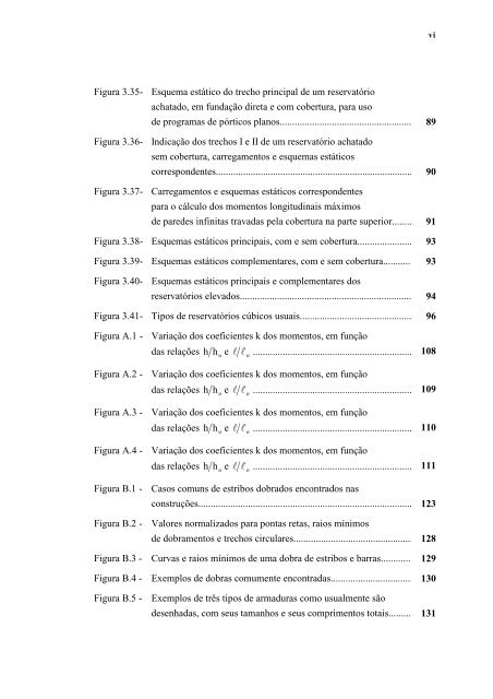 projetos estruturais de reservatórios paralelepipédicos de concreto ...