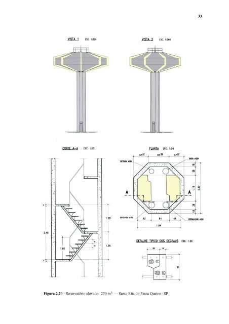 projetos estruturais de reservatórios paralelepipédicos de concreto ...