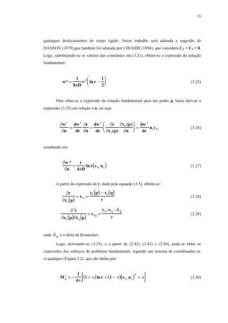 o método dos elementos de contorno aplicado à ... - Sistemas SET