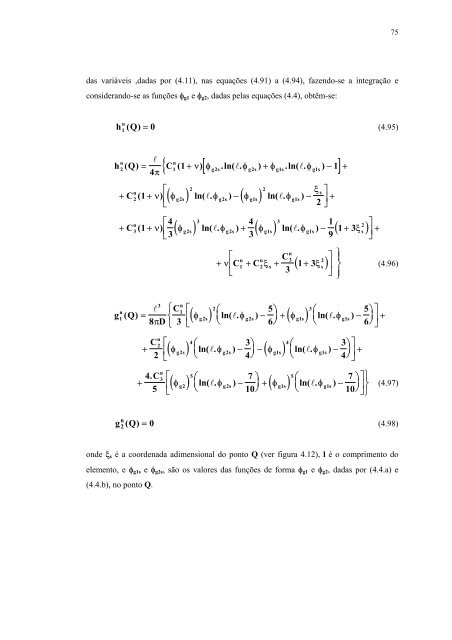 o método dos elementos de contorno aplicado à ... - Sistemas SET