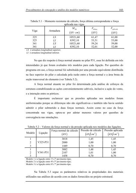 análise numérica da ancoragem em ligações do tipo viga-pilar de ...