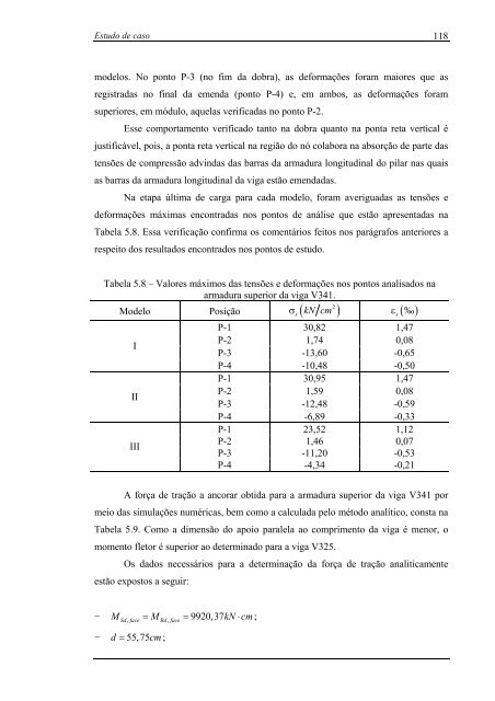 análise numérica da ancoragem em ligações do tipo viga-pilar de ...