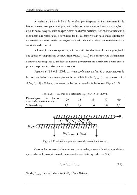 análise numérica da ancoragem em ligações do tipo viga-pilar de ...