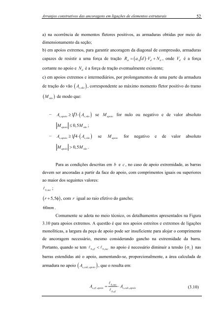 análise numérica da ancoragem em ligações do tipo viga-pilar de ...