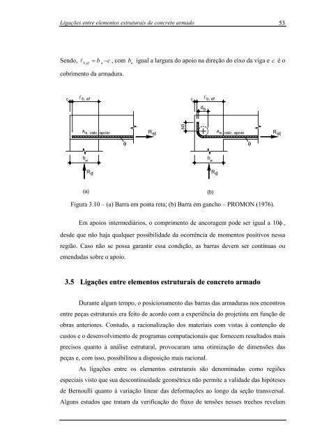 análise numérica da ancoragem em ligações do tipo viga-pilar de ...