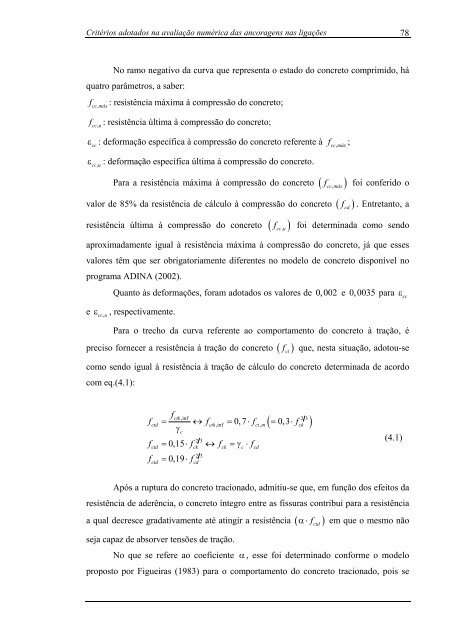 análise numérica da ancoragem em ligações do tipo viga-pilar de ...