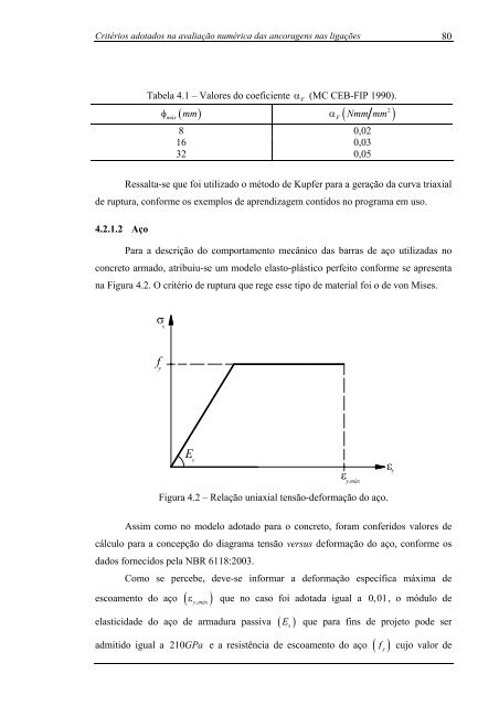 análise numérica da ancoragem em ligações do tipo viga-pilar de ...