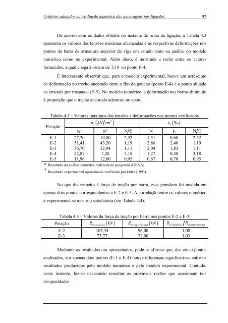 análise numérica da ancoragem em ligações do tipo viga-pilar de ...