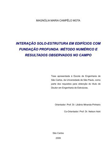 interação solo-estrutura em edifícios com fundação profunda