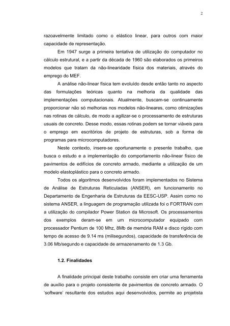 análise de pavimentos de edifícios de concreto armado com a ...