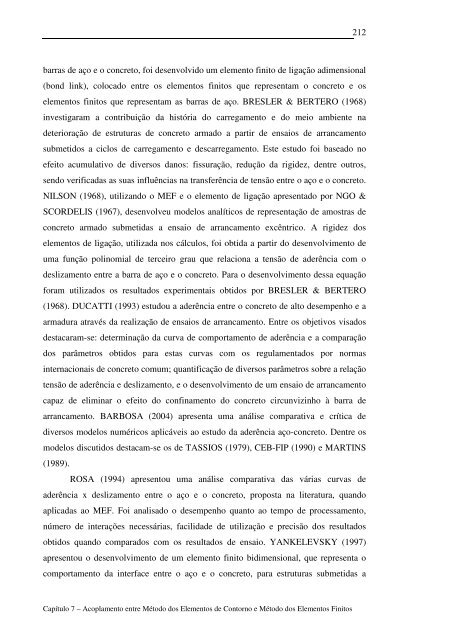 Modelos Não Lineares do Método dos Elementos de Contorno para ...