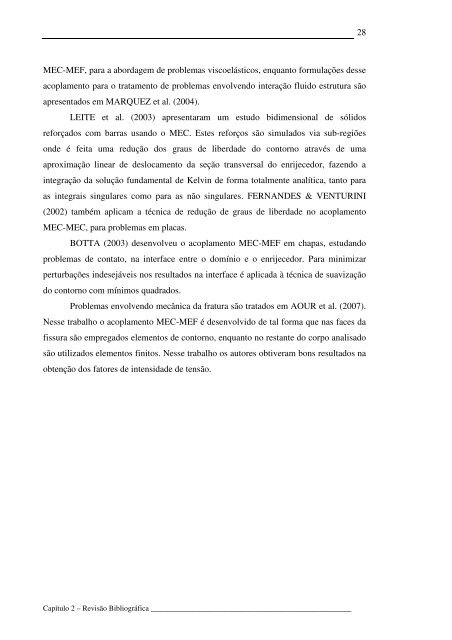 Modelos Não Lineares do Método dos Elementos de Contorno para ...