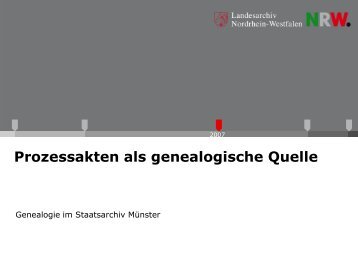 Prozessakten als genealogische Quelle - Archive in Nordrhein ...
