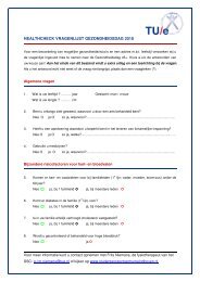 HEALTHCHECK VRAGENLIJST GEZONDHEIDSDAG 2010