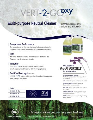 Multi-purpose Neutral Cleaner | Cleans and deodorizes - Wood Wyant