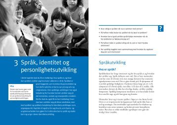 Språk, identitet og personlighetsutvikling - Gyldendal Norsk Forlag