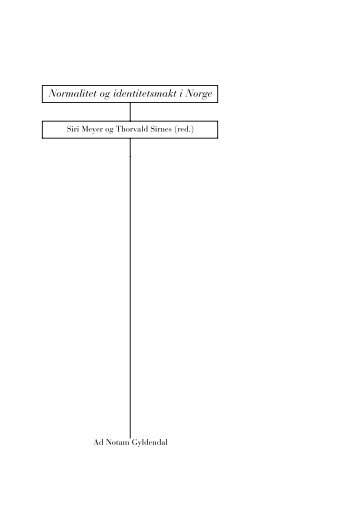 Normalitet og identitetsmakt i Norge - Gyldendal Norsk Forlag