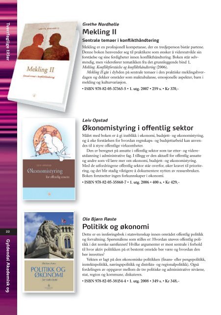 Katalog helse- sosialfag - Gyldendal Norsk Forlag