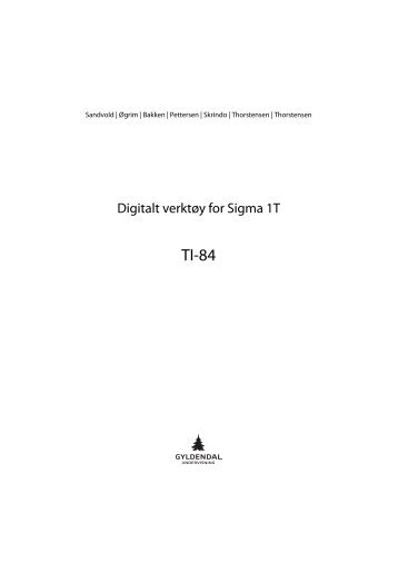 Digitalt verktøy for Sigma 1T