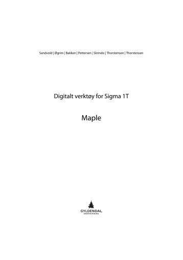 Digitalt verktøy for Sigma 1T - Gyldendal Norsk Forlag
