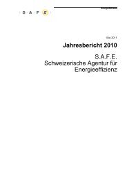 Jahresbericht 2010 S.A.F.E. Schweizerische Agentur für ...